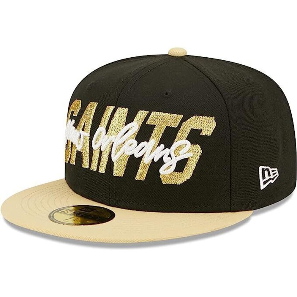New Era New Orleans Saints 2022 Draft On-Stage NFL 59FIFTY Fitted Hat Size 7 3/8